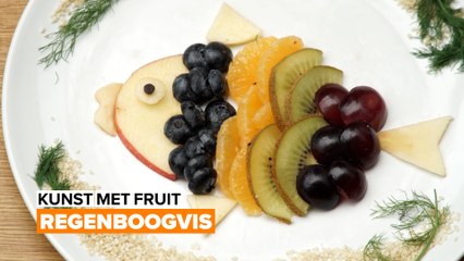 Kunst met fruit: De mooiste vis van de zee