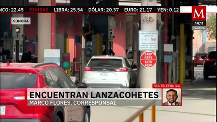 Aseguran lanzacohetes y dos granadas propulsadas en la frontera Sonora Arizona