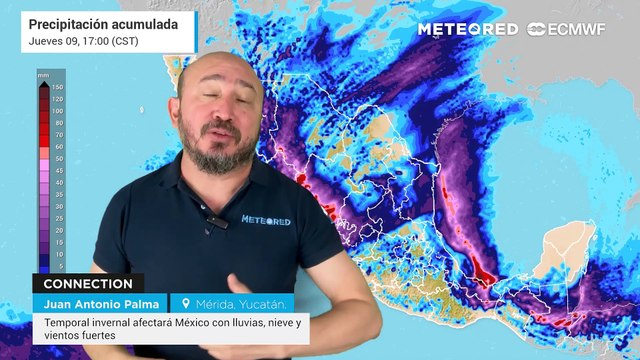 Temporal invernal afectará México con lluvias, nieve y vientos fuertes