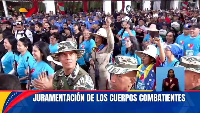 Presidente Nicolás Maduro lideró juramentación de los Cuerpos Combatientes