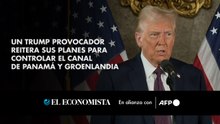 Un Trump provocador reitera sus planes para controlar el Canal de Panamá y Groenlandia