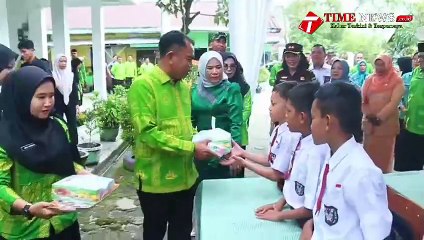 Dukung Program Pemerintah Pusat, Pemkab SerDang Bedagai Berikan Makan Bergizi  Kepada Anak Sekolah.