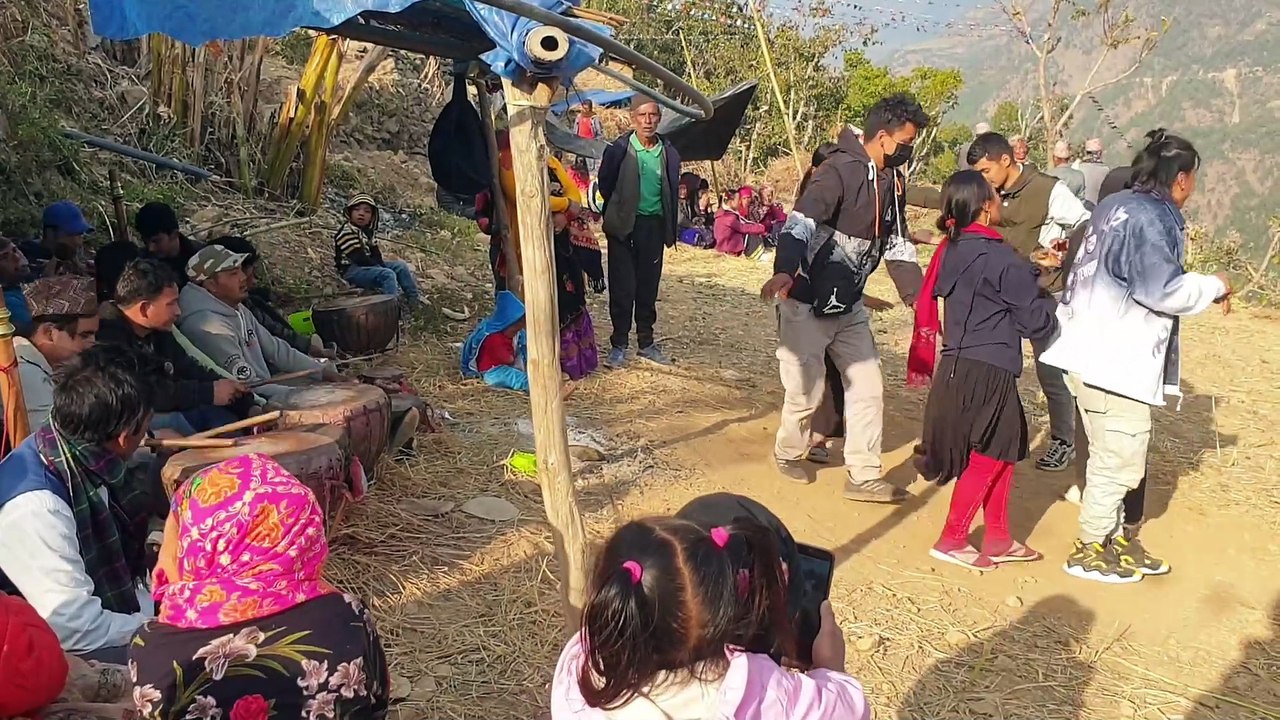 Dance in Naumati Baja | Nepalese Traditional Cultural Music and Dance | Fun in Marriage |