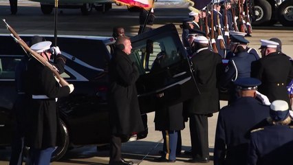 El féretro del expresidente Jimmy Carter llegó a Washington
