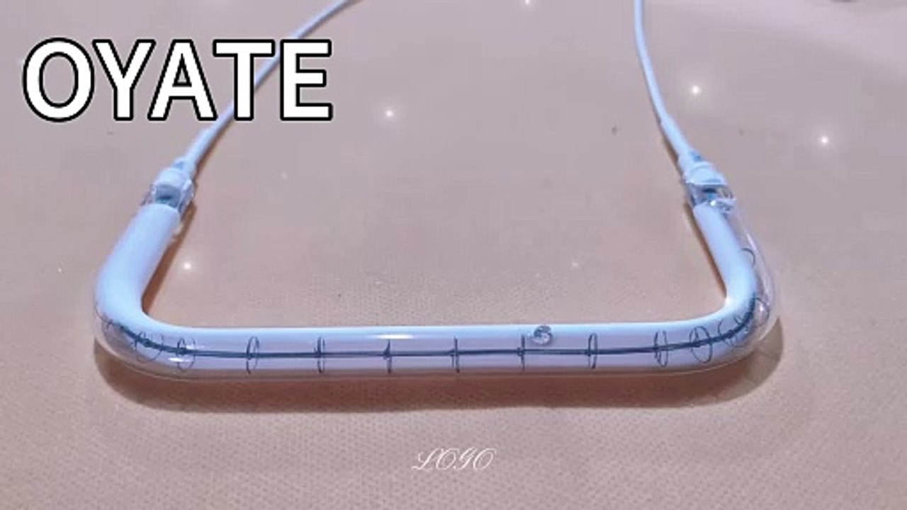 172mm 220v 600w U shape white coated shortwave halogen infrared heating lamps OYATE IR lamp