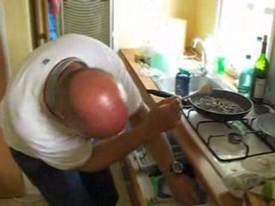 la cuisson des crevettes