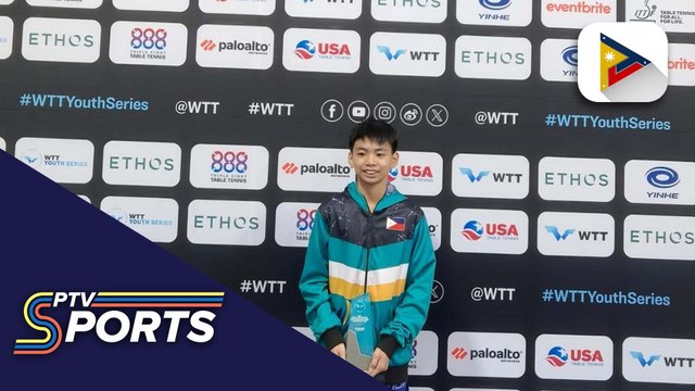 Khevine Khieth Cruz, panalo ng silver medal sa U15 Singles ng WTT Youth Contender