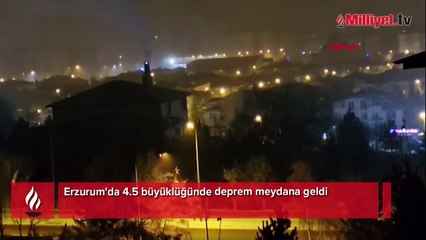 Erzurum'da 4.5 büyüklüğünde deprem
