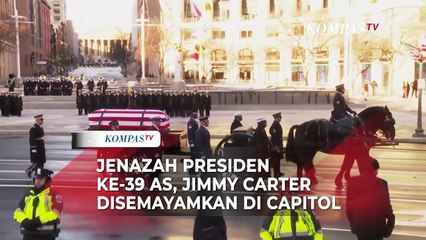 Momen Jenazah Jimmy Carter, Presiden AS ke-39 Disemayamkan di Gedung Capitol
