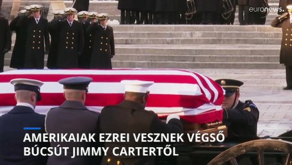 Amerikaiak ezreit várják Carter ravatalához a Capitoliumba