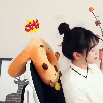 Lovely soft plush capybara doll nap sleeping pillow animal nap prone pillow.