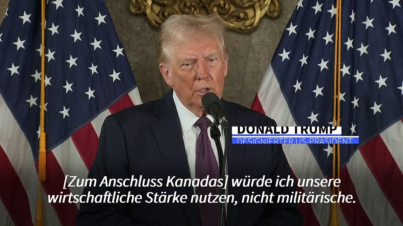 Trump nennt Grenze zu Kanada 'künstlich'
