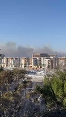 Los Angeles fire Belfast News Letter