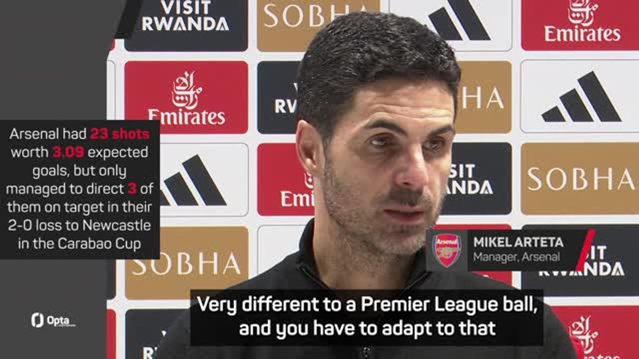 Arsenal's profligacy in front of goal due to Carabao Cup ball - Arteta