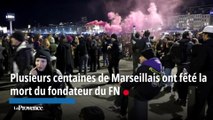 Plusieurs centaines de Marseillais ont fêté la mort du fondateur du FN
