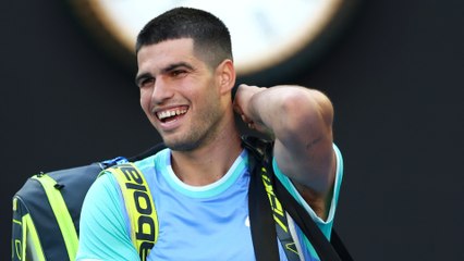 Tennis - Australian Open 2025 - Carlos Alcaraz practice in Melbourne...