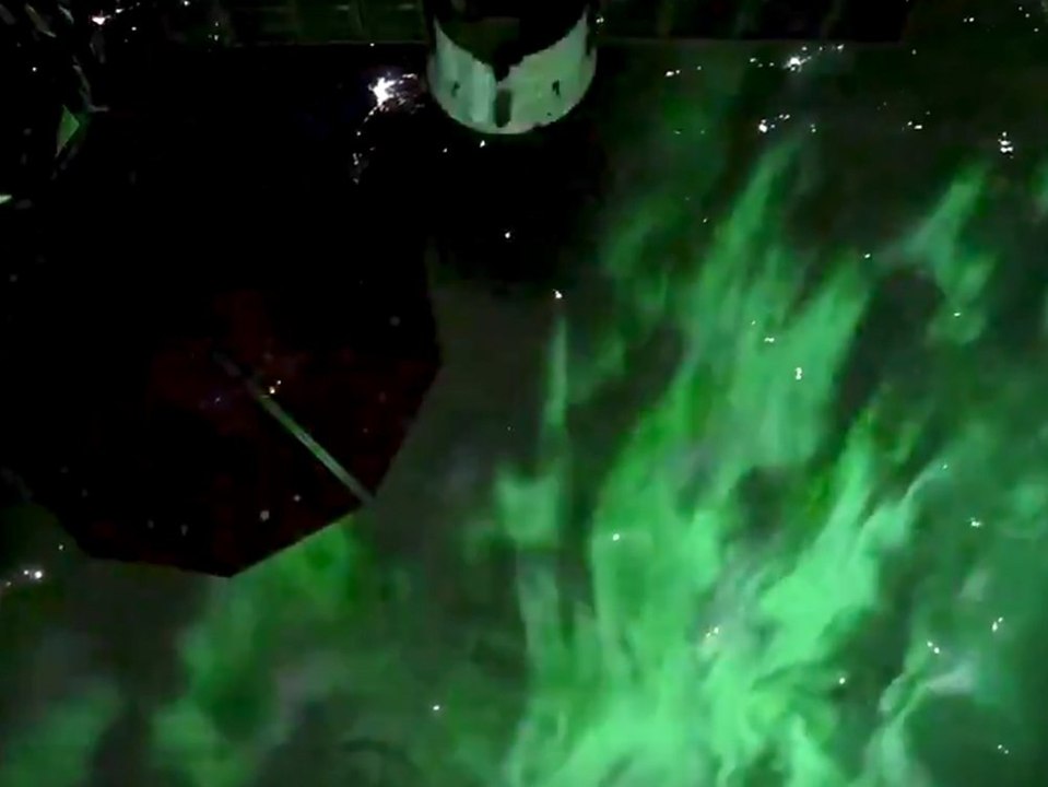 Spektakuläre Aufnahmen: Astronaut filmt Polarlichter