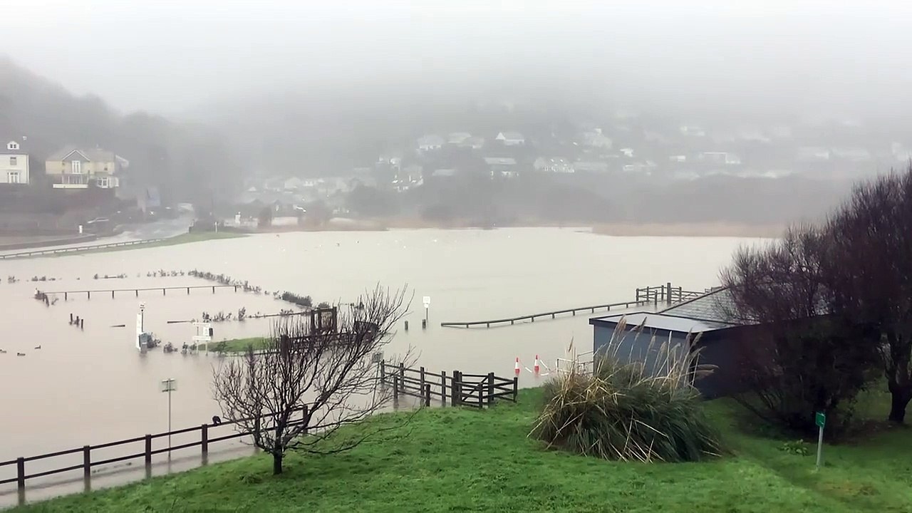 Flooding at Seaton, Cornwall