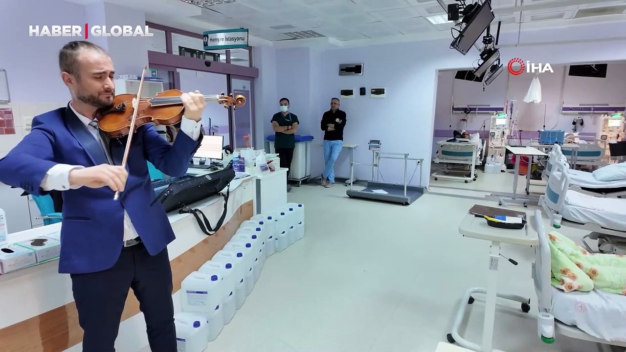 Tunceli'de diyaliz hastaları için keman dinletisi