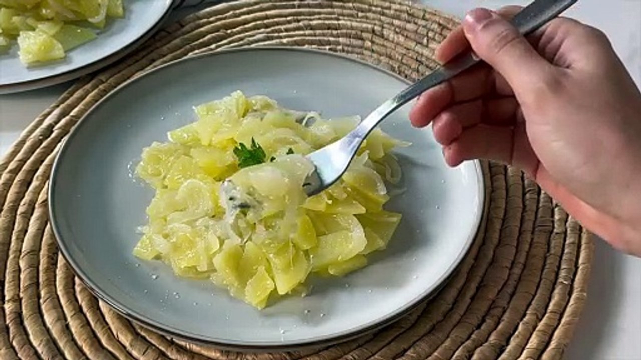 Patatas encebolladas al microondas