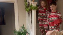 Christmas morning brings out pure joy in kids as they unwrap their present