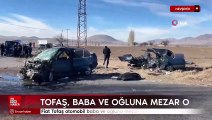 Nevşehir'de Fiat Tofaş otomobil baba ve oğluna mezar oldu