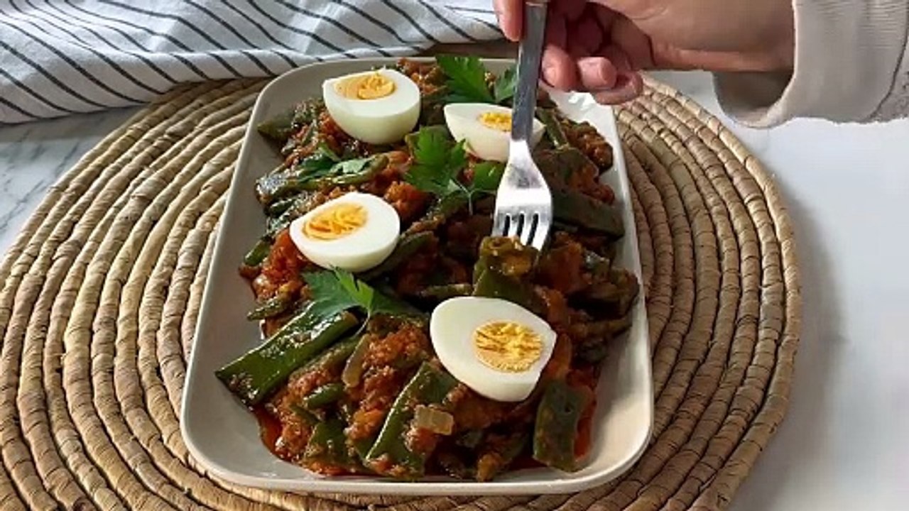 Judías estofadas con tomate