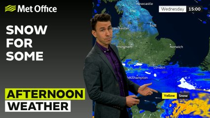 Met Office Wednesday Afternoon Weather Forecast 08/01/2024
