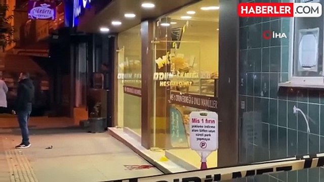 Bağcılar'da Fırına Silahlı Saldırı Anları Güvenlik Kamerasında