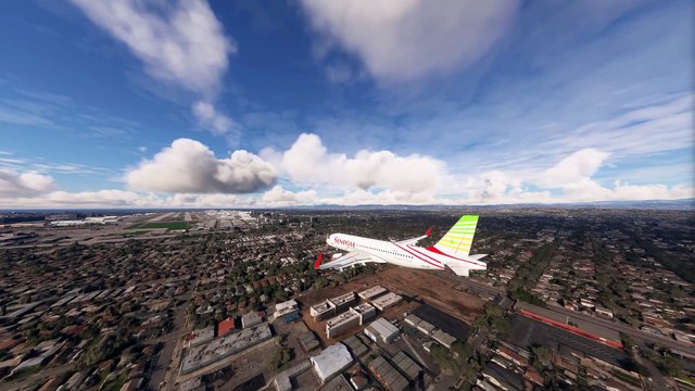 Captivating Landing: Senegal Airlines A320neo at Los Angeles International Airport (LAX), USA #flights #fly #flightlovers #Canada #USA #Japan #aviation #flying #FlyingLovers #aviationlovers