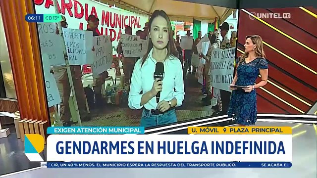 Gendarmes, bomberos y choferes cumplen seis días de huelga y reclaman atención de la Alcaldía cruceña