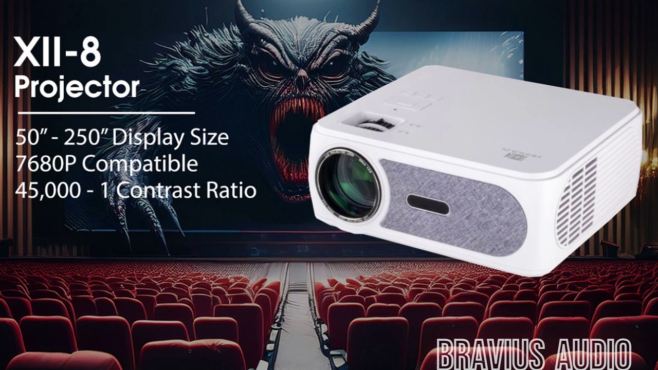 Bravius Audio XII - 8K Projector - next level of home entertainment