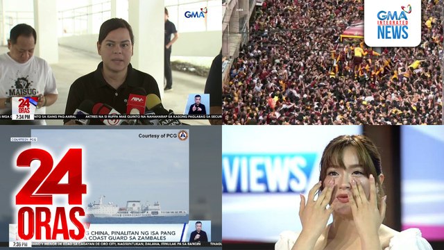 24 Oras: (Part 3) SWS survey: suportado ng mas maraming Pinoy ang impeachment complaint vs VP Sara; pag-aaral at rekomendasyon para sa ligtas na Traslacion 2025; update sa binabantayang monster ship sa Zambales; anxiety at personal struggles ni..., atbp.
