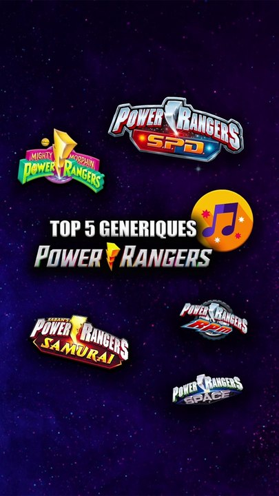 Top 5 Générique Power Rangers ⚡️🎶