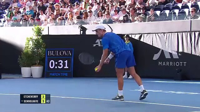 Tomás Martín Etcheverry vs Tristan Schoolkate (7-6, 6-3) | Torneo Internacional de Adelaida 2025 | Ronda de 32