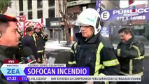 Sofocan incendio en un edificio en Arcos de Belén, frente a las oficinas del Registro Civil