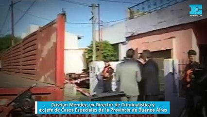 Cristian Mendez,  ex Director de Criminalística y ex jefe de Casos Especiales de la Provincia de Buenos Aires