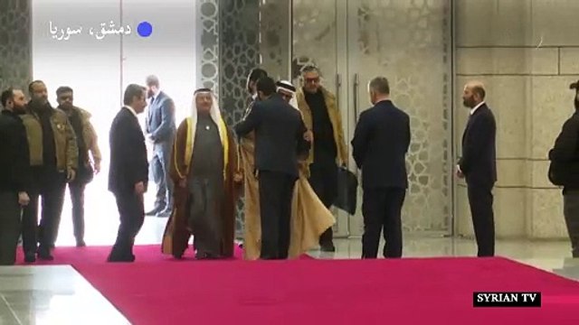 الشرع يستقبل وزير الخارجية البحريني في دمشق