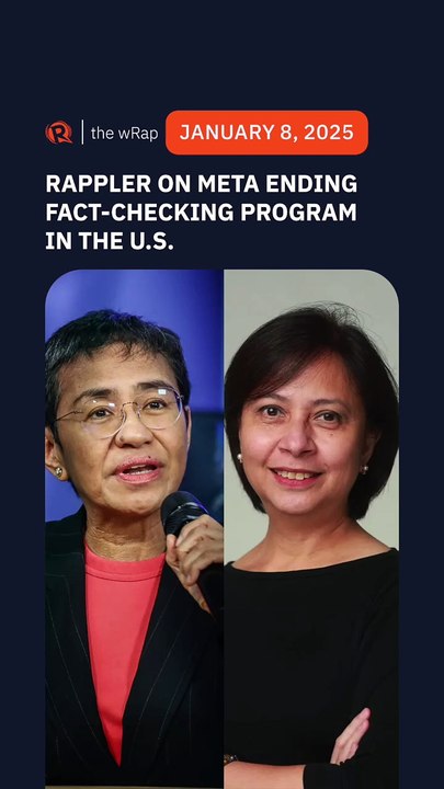 Rappler statement on Meta ending fact-check program in the US