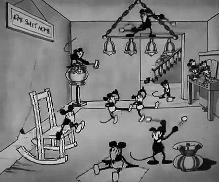 K2R2 Cartoons - Mickey Mouse in When The Cat's Away (1929)