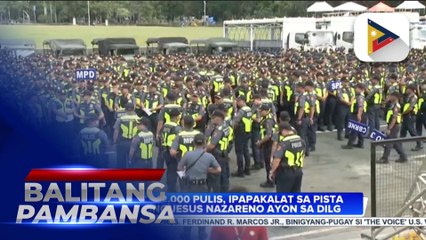 Mahigit 12-K pulis, ipapakalat sa Pista ng Poong Hesus Nazareno ayon sa DILG