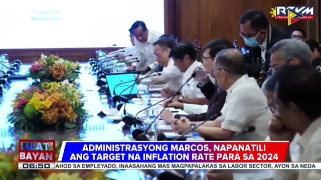 Administrasyong Marcos, napanatili ang target na inflation rate para sa 2024; Pamahalaan, patuloy ang pagsusumikap para mapalakas ang produksyon at tiyakin ang seguridad sa pagkain