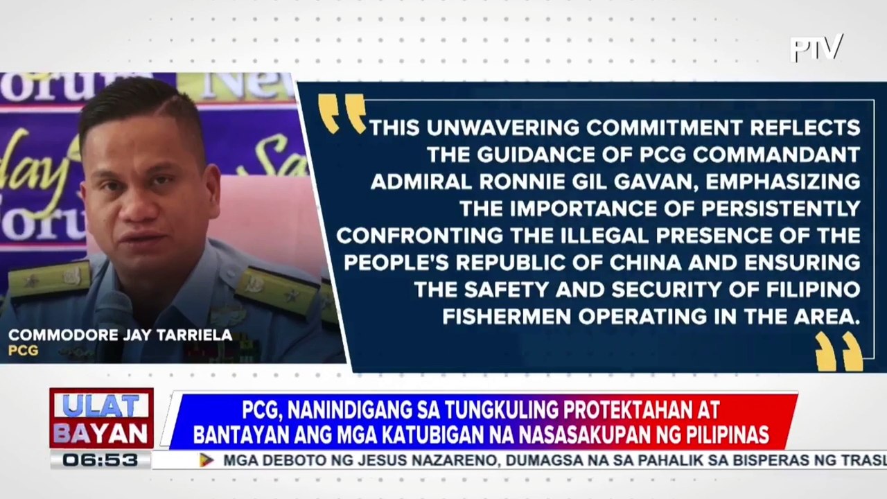 PCG, nanindigang ilegal ang presensya ng CCG vessel 5901 sa karagatan ng Pilipinas; BRP Cabra ng PCG, patuloy na binabantayan ang 'monster ship' ng China