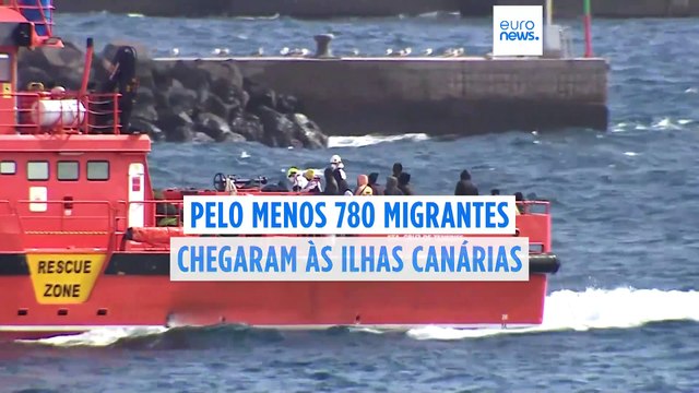 Pelo menos 780 migrantes chegaram às Ilhas Canárias nas últimas 24 horas