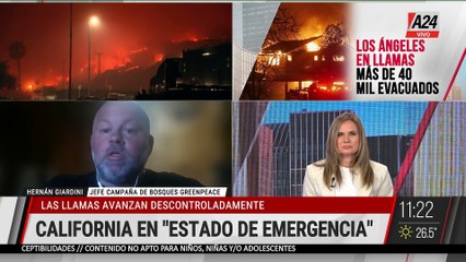 🔴 CALIFORNIA EN "ESTADO DE EMERGENCIA" POR INCENDIOS FORESTALES
