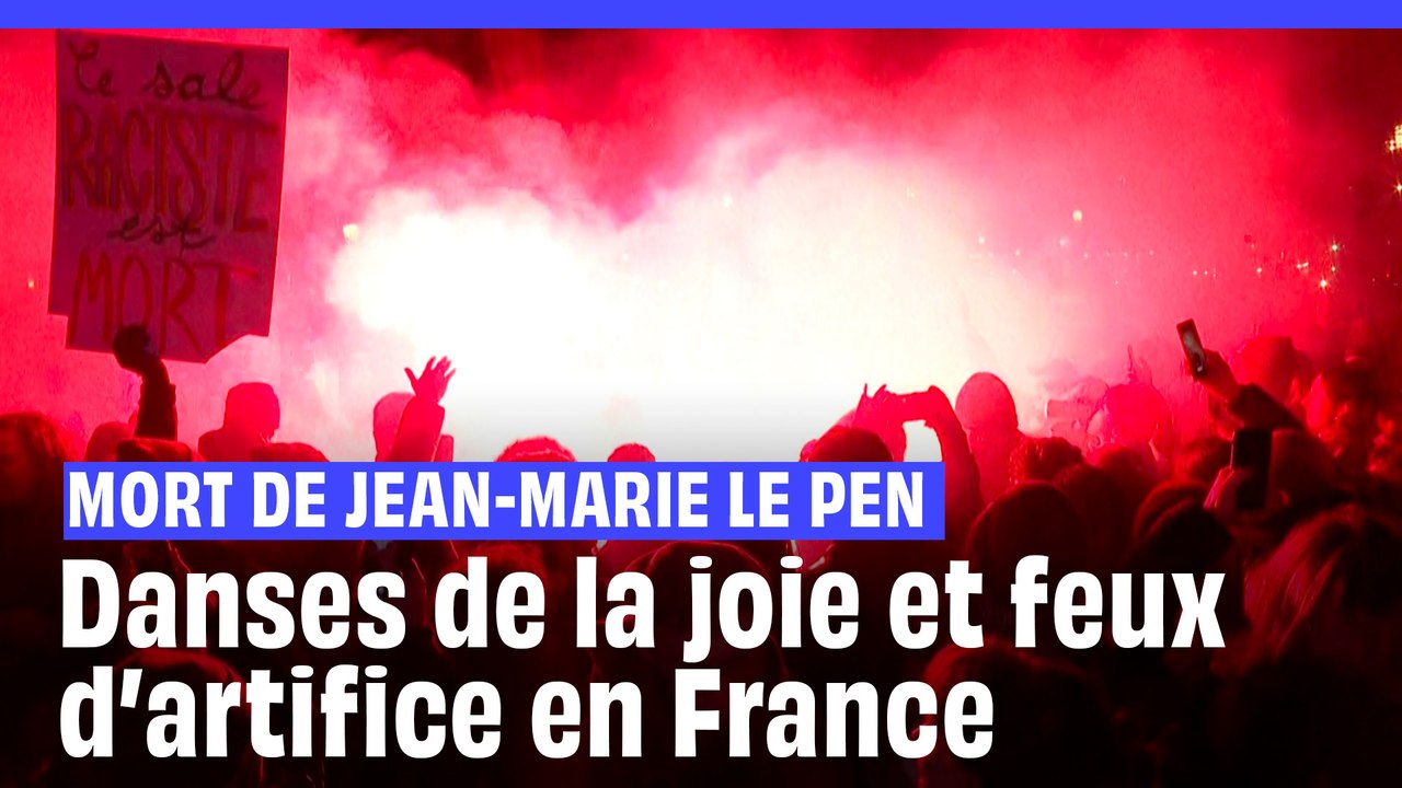 Mort de Jean-Marie Le Pen : Chants et feux d’artifice de joie dans plusieurs villes