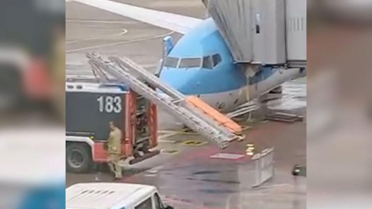 Roue avion Brussels Airport