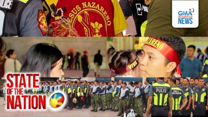 Seguridad sa Quiapo Church na dinagsa rin ng mga deboto, hinigpitan | SONA