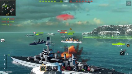 Destroyer Takes on Battleship in EPIC Sea Battle!