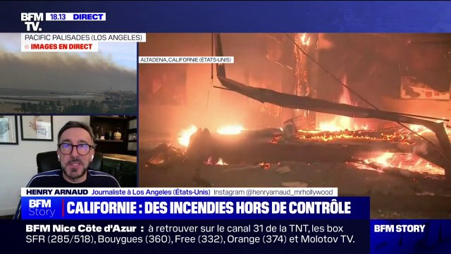 Los Angeles: C'est la première fois que ces incendies sont aussi violents et aussi nombreux , assure Henry Arnaud (journaliste)